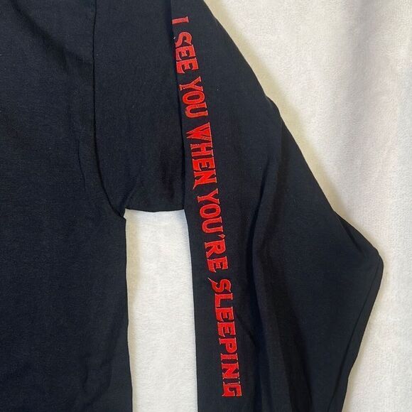 Megadeth limited release flaming winter skull long‎ sleeve Shirt NWOT Men Large - Picture 5 of 7